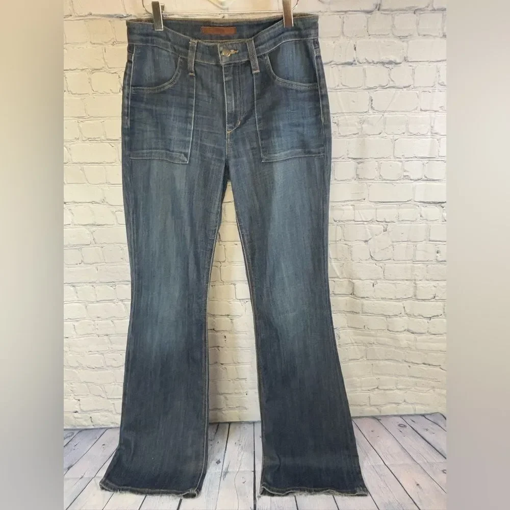 Joe's Jeans Samantha Porkchop Pocket Soft Y2K Classic Boot Cut Jeans Size 28